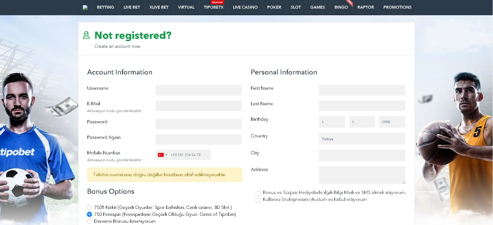 Deneme bonusu veren siteler – üyelik sonrası bonus alma adımları